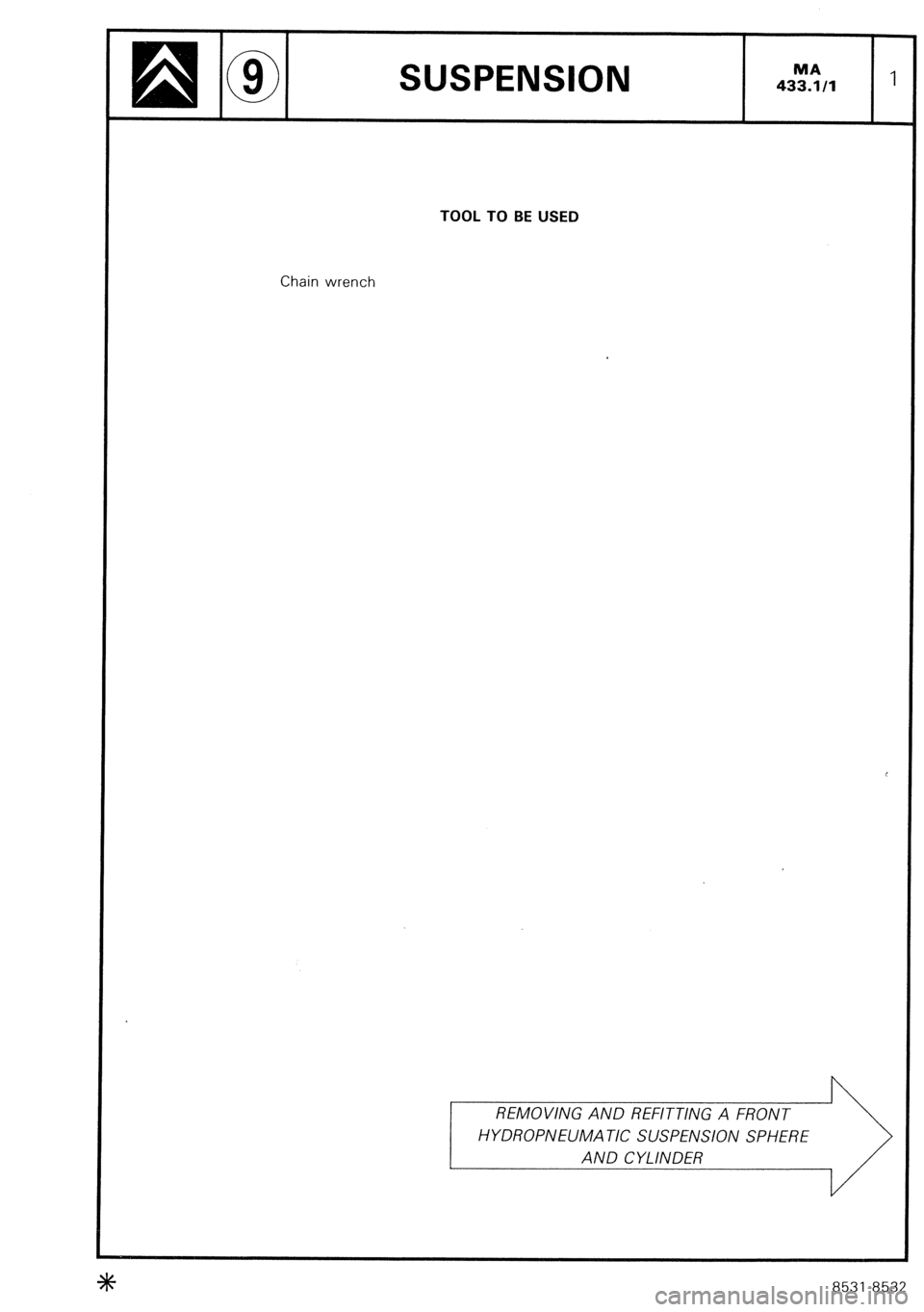 CITROEN CX 1988 Service Manual CITROEN CX 1988 Service Manual