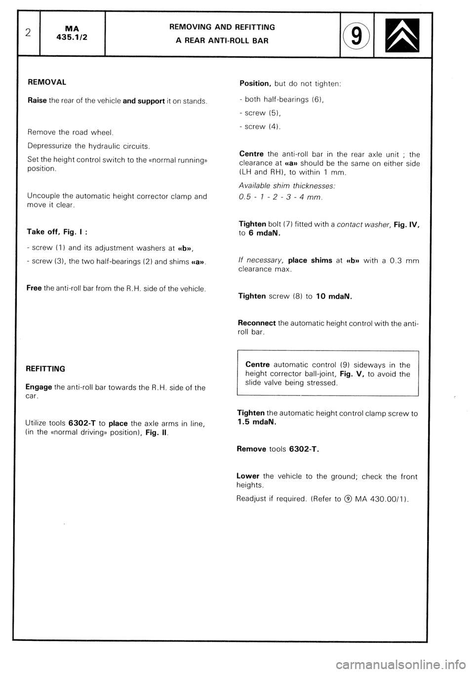 CITROEN CX 1988  Service Manual 