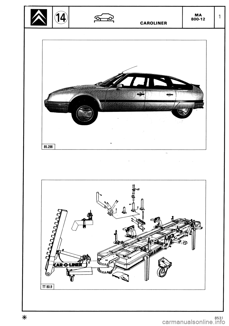 CITROEN CX 1988 Service Manual CITROEN CX 1988 Service Manual