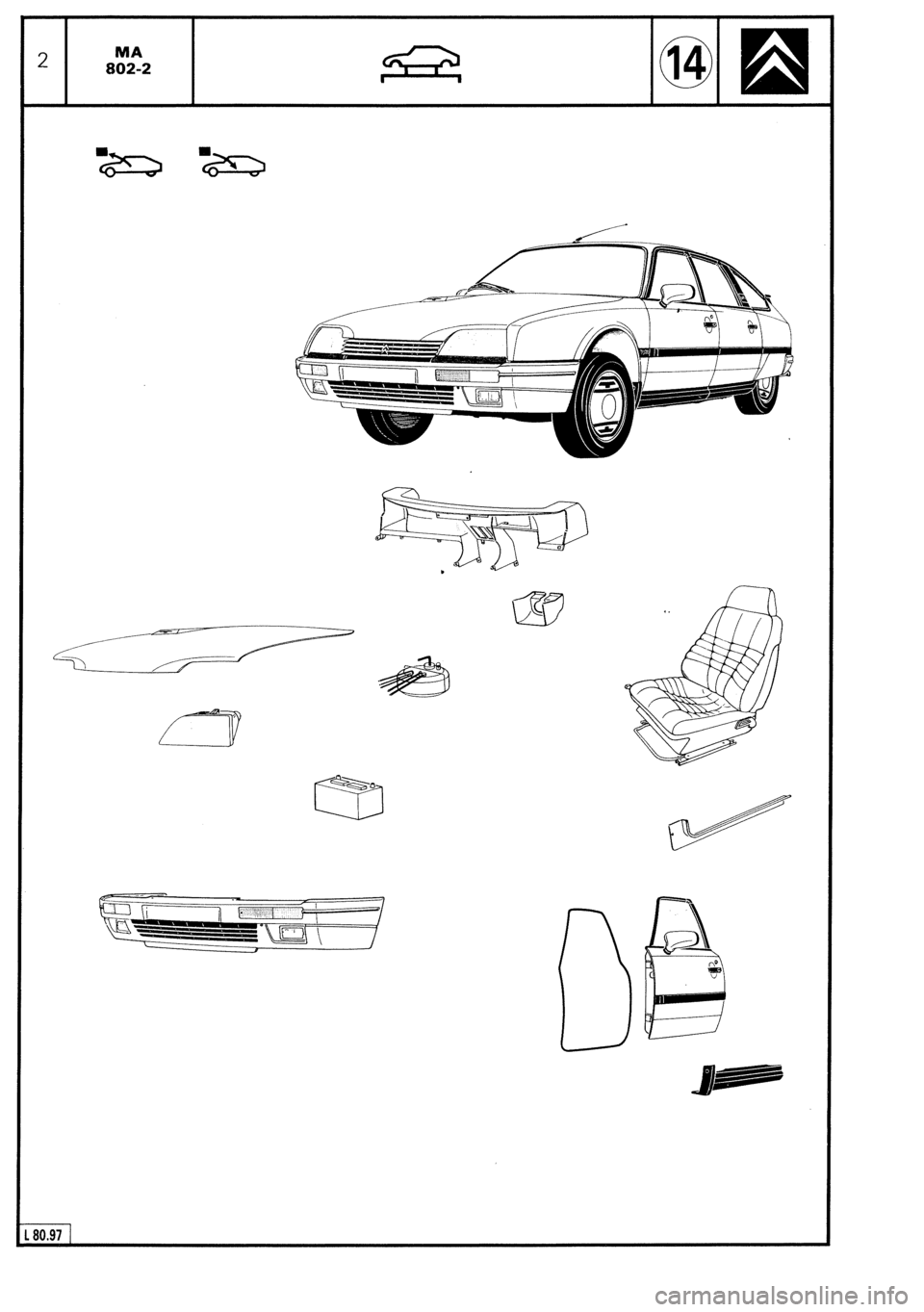 CITROEN CX 1988 Service Manual CITROEN CX 1988 Service Manual