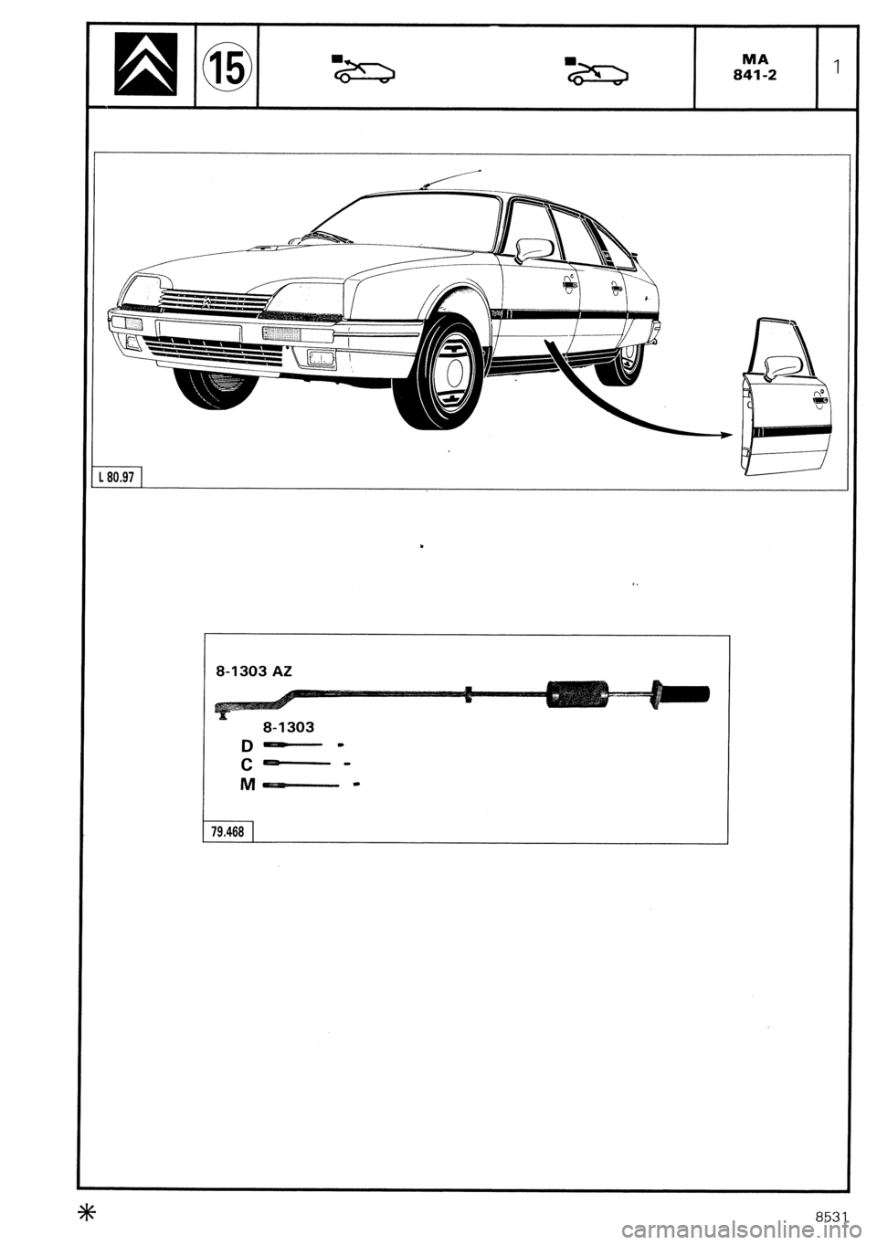 CITROEN CX 1988 Service Manual CITROEN CX 1988 Service Manual