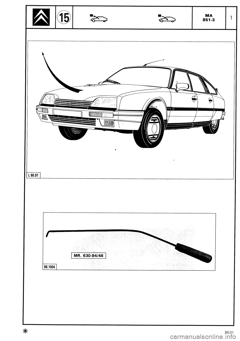 CITROEN CX 1988 Service Manual CITROEN CX 1988 Service Manual