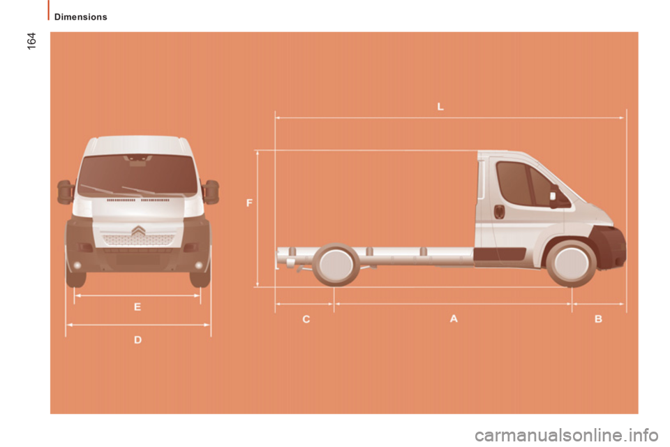 CITROEN JUMPER 2011  Owners Manual 164
Dimensions 